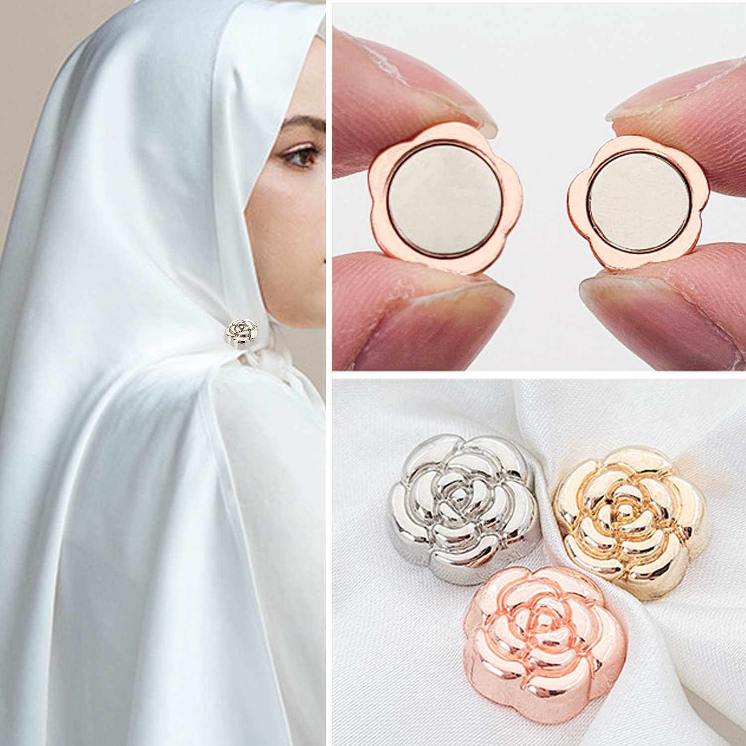 Broches Magnéticos para Hijab